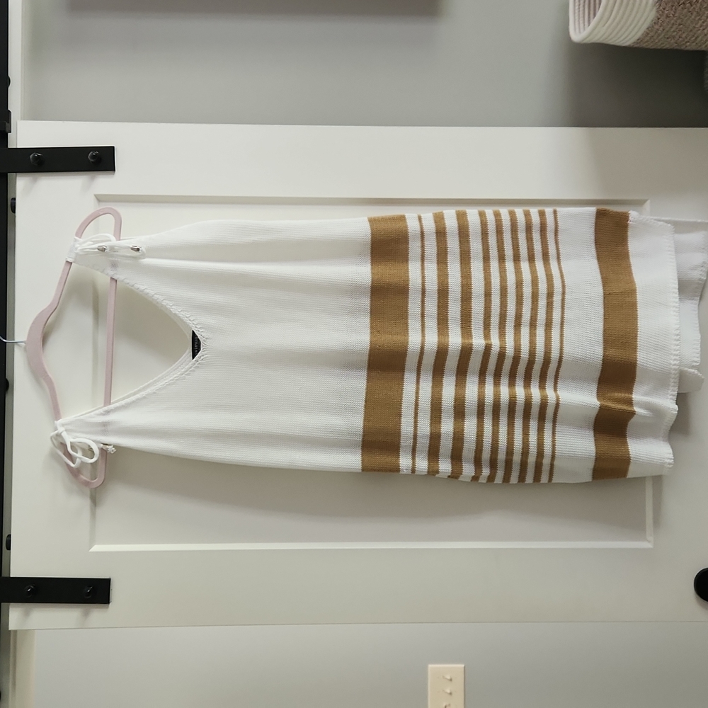 Summer sweater tank dress